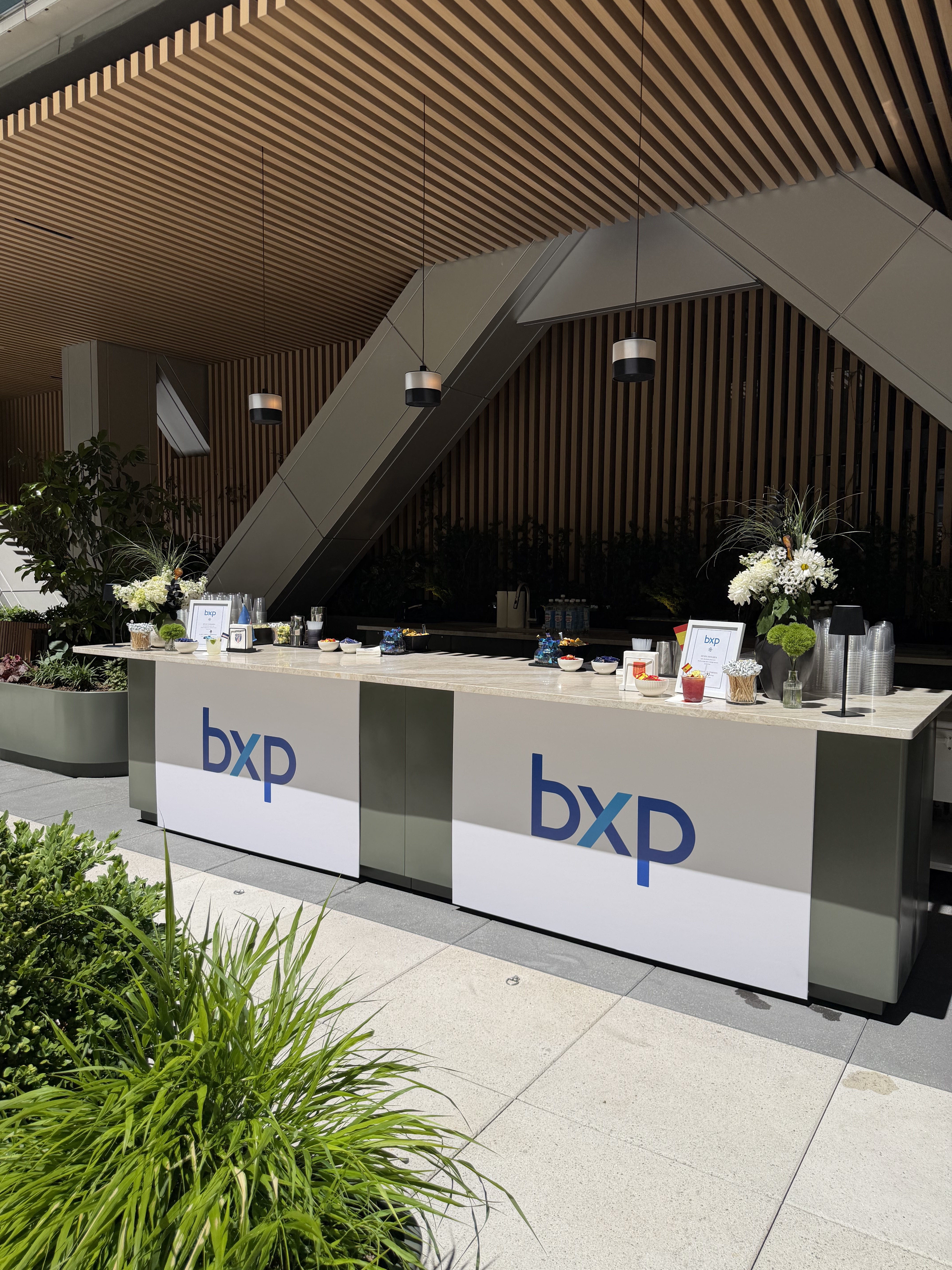 BXP corporate event cocktail bar by Stiir
