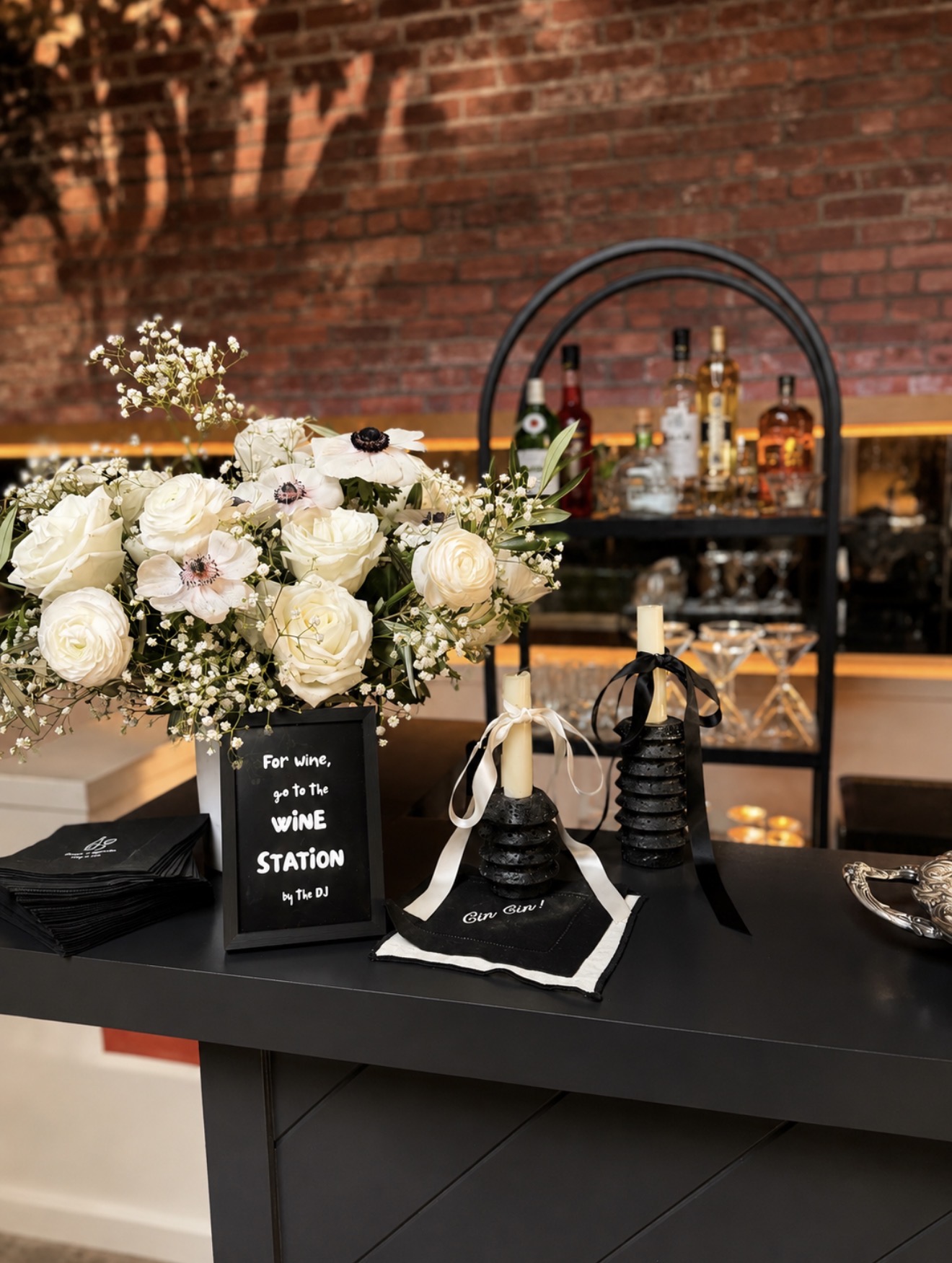 Beautifully designed mobile bar setup by Stiir NJ